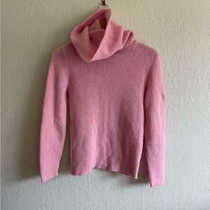 Pink Turtleneck Sweater Vintage